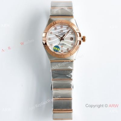 Swiss Quality Omega Double Eagle Women Diamond Bezel Japan NH05 Movement